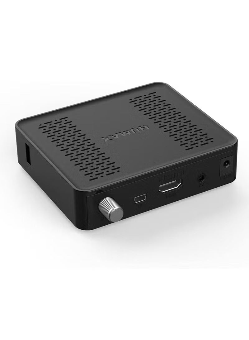 هيوماكس جهاز استقبال الأقمار الصناعية Humax F1 Mini Pro HD مع تسجيل USB، ودعم موسع الأشعة تحت الحمراء، وقائمة متعددة اللغات، وجهاز فك تشفير تلفزيوني رقمي صغير الحجم لمشاهدة سلسة - Image 4